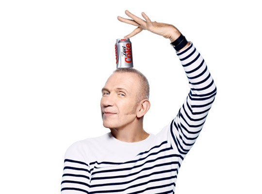 Gaultier é Diretor Criativo da Diet Coke