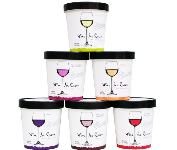 Marca americana lança sorvete de vinho